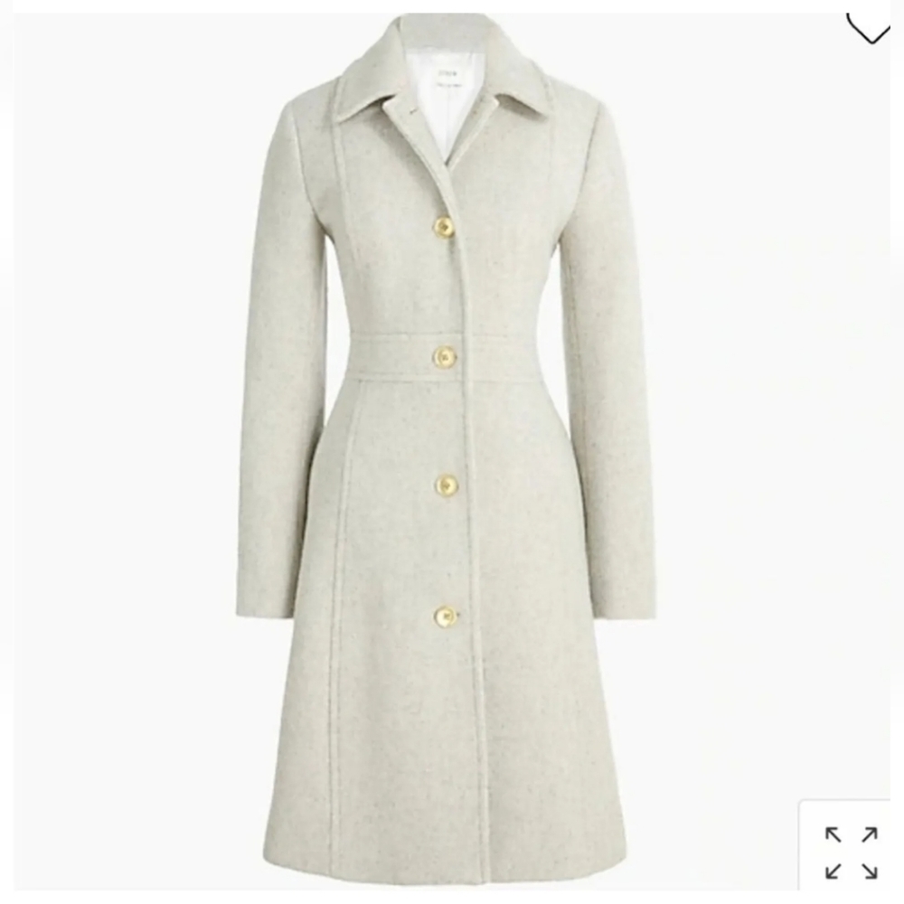 J Crew wool coat, size 8